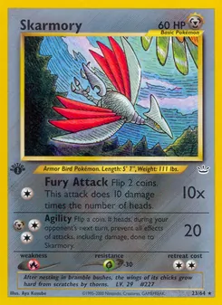Skarmory card from Neo Revelation, number 23/64