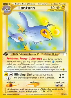 Lanturn card from Neo Revelation, number 32/64