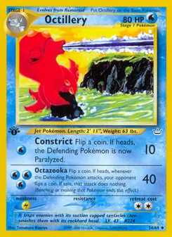 Octillery card from Neo Revelation, number 34/64