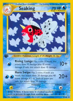 Seaking card from Neo Revelation, number 37/64