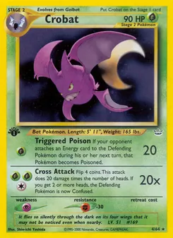 Crobat card from Neo Revelation, number 4/64