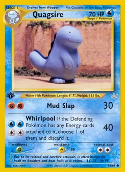 Quagsire card from Neo Revelation, number 48/64