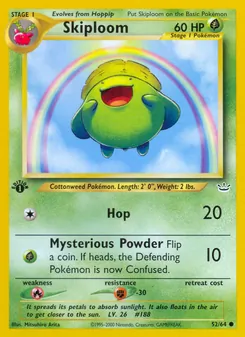 Skiploom card from Neo Revelation, number 52/64