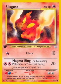 Slugma card from Neo Revelation, number 53/64