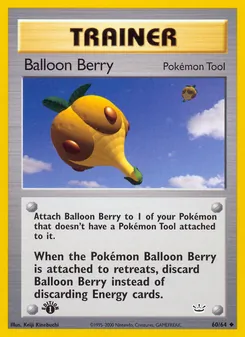 Balloon Berry card from Neo Revelation, number 60/64