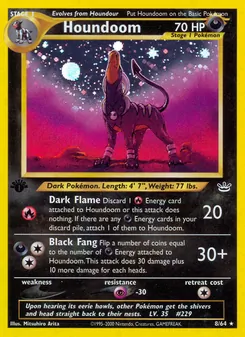 Houndoom card from Neo Revelation, number 8/64