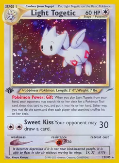 Light Togetic card from Neo Destiny, number 15/105