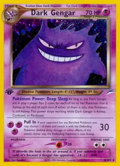 Dark Gengar card from Neo Destiny, number 6/105
