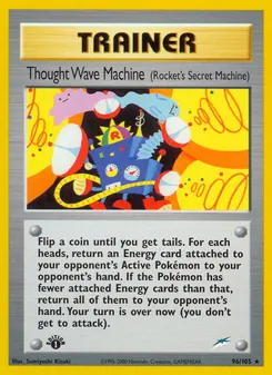 Thought Wave Machine (Rocket's Secret Machine) card from Neo Destiny, number 96/105