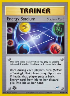 Energy Stadium card from Neo Destiny, number 99/105