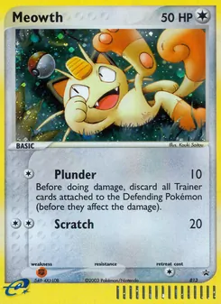 Kartu Meowth dari Nintendo Black Star Promos, nomor 13/40