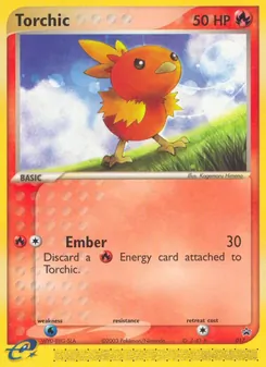Kartu Torchic dari Nintendo Black Star Promos, nomor 17/40