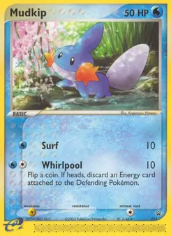 Kartu Mudkip dari Nintendo Black Star Promos, nomor 18/40