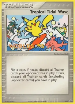 Kartu Tropical Tidal Wave dari Nintendo Black Star Promos, nomor 27/40
