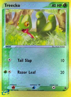 Kartu Treecko dari Nintendo Black Star Promos, nomor 3/40