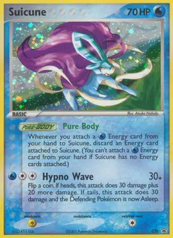 Kartu Suicune dari Nintendo Black Star Promos, nomor 30/40
