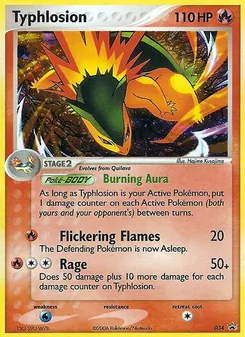 Kartu Typhlosion dari Nintendo Black Star Promos, nomor 34/40
