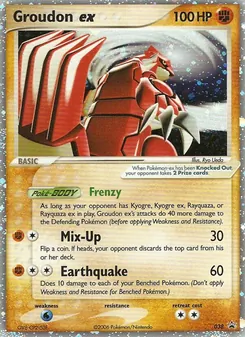 Kartu Groudon ex dari Nintendo Black Star Promos, nomor 38/40