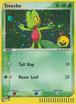 Kartu Treecko dari Nintendo Black Star Promos, nomor 7/40