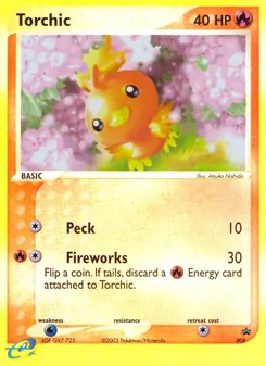 Kartu Torchic dari Nintendo Black Star Promos, nomor 8/40
