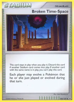 Broken Time-Space card from Platinum, number 104/127