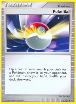 Poké Ball card from Platinum, number 113/127