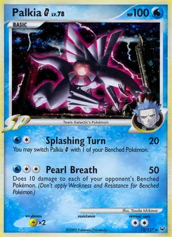 Palkia G card from Platinum, number 12/127