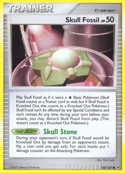 Skull Fossil card from Platinum, number 120/127
