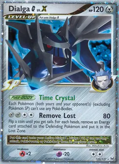Dialga G LV.X card from Platinum, number 122/127