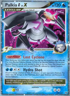 Palkia G LV.X card from Platinum, number 125/127