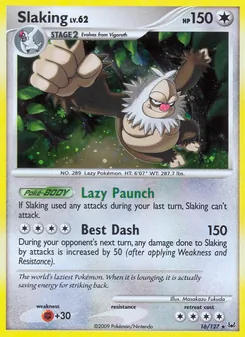 Slaking card from Platinum, number 16/127