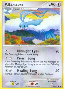 Altaria card from Platinum, number 18/127