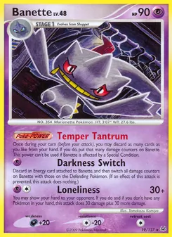 Banette card from Platinum, number 19/127