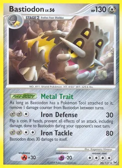 Bastiodon card from Platinum, number 20/127