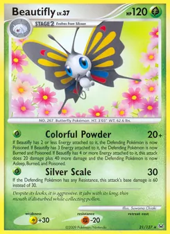 Beautifly card from Platinum, number 21/127