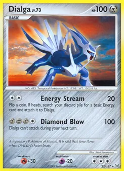 Dialga card from Platinum, number 23/127