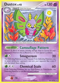 Dustox card from Platinum, number 25/127