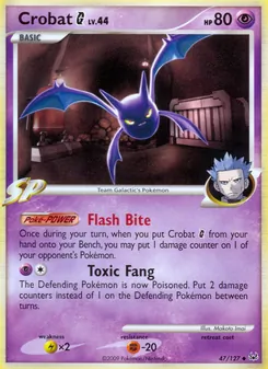 Crobat G card from Platinum, number 47/127