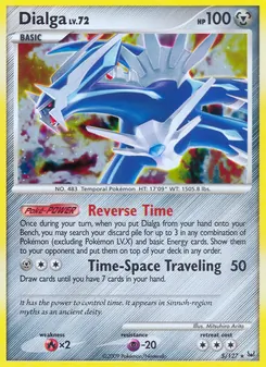 Dialga card from Platinum, number 5/127