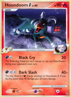 Houndoom G card from Platinum, number 50/127