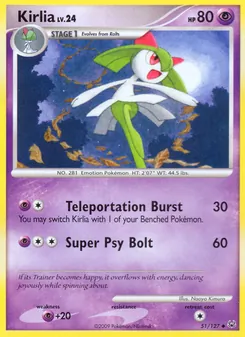 Kirlia card from Platinum, number 51/127