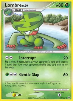 Lombre card from Platinum, number 52/127