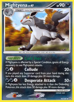 Mightyena card from Platinum, number 54/127