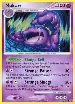 Muk card from Platinum, number 57/127