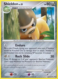 Shieldon card from Platinum, number 62/127
