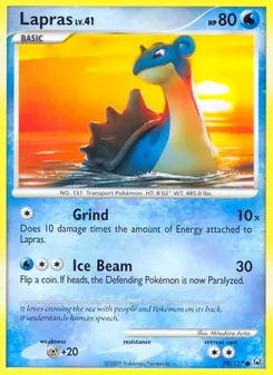 Lapras card from Platinum, number 79/127