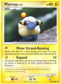 Mareep card from Platinum, number 82/127