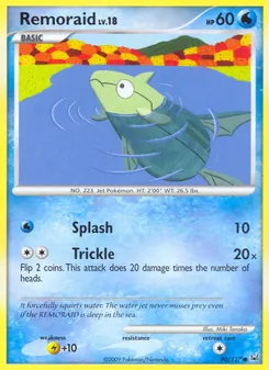 Remoraid card from Platinum, number 90/127