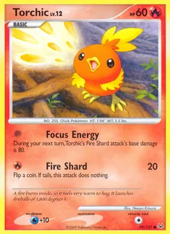 Torchic card from Platinum, number 99/127