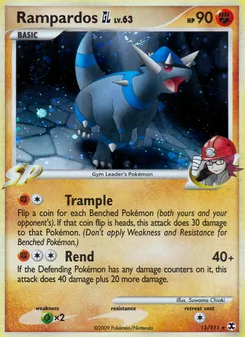 Rampardos GL card from Rising Rivals, number 11/111